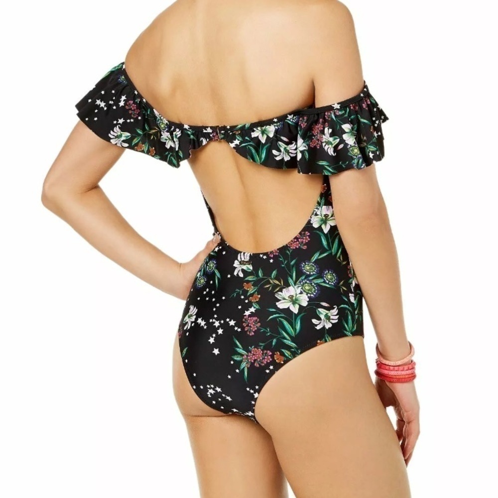 Raisins Off The Shoulder Cheeky One Piece Swimsuit - Picture 2 of 4